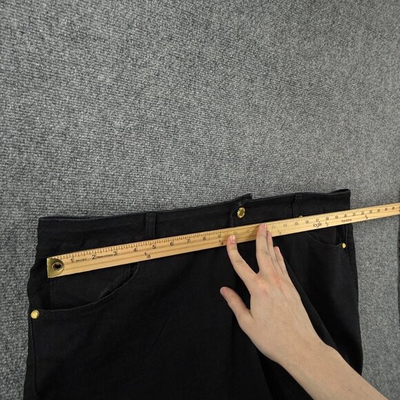 Rocawear Y2K Women Jeans Size 22 Black Pockets Embellished Spell Out Logo 1999 - Picture 12 of 16